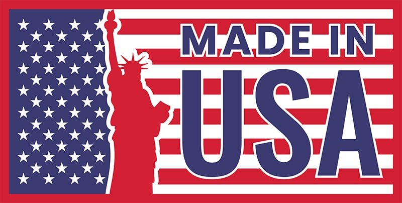 Made in the USA label.